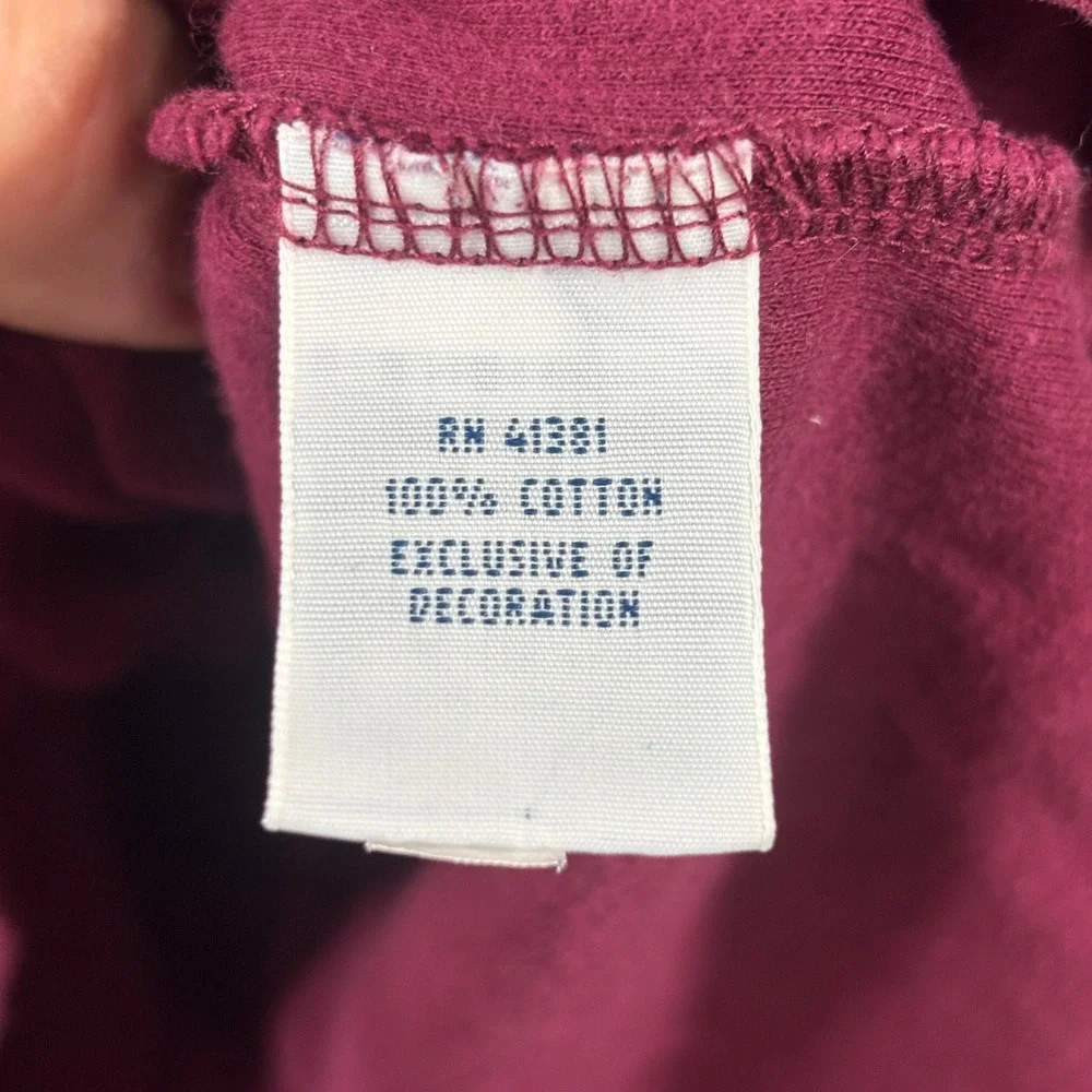 Polo Ralph Lauren Mens Estate Rib Quarter‎ Zip Pullover Burgundy Cotton Large L